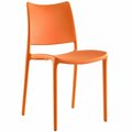 Primewir Hipster Dining Side Chair in Orange Polypropylene EEI-1703-ORA